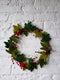 Maple Leaf Wreath Berries Hand Felted Wool - 12" Arcadia Home